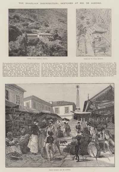 The Brazilian Insurrection, Sketches at Rio de Janeiro by Melton Prior